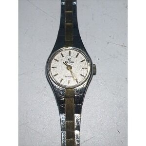 Vintage Elgin EL901-012 2Y51‎ QUARTZ Ladies Watch Untested